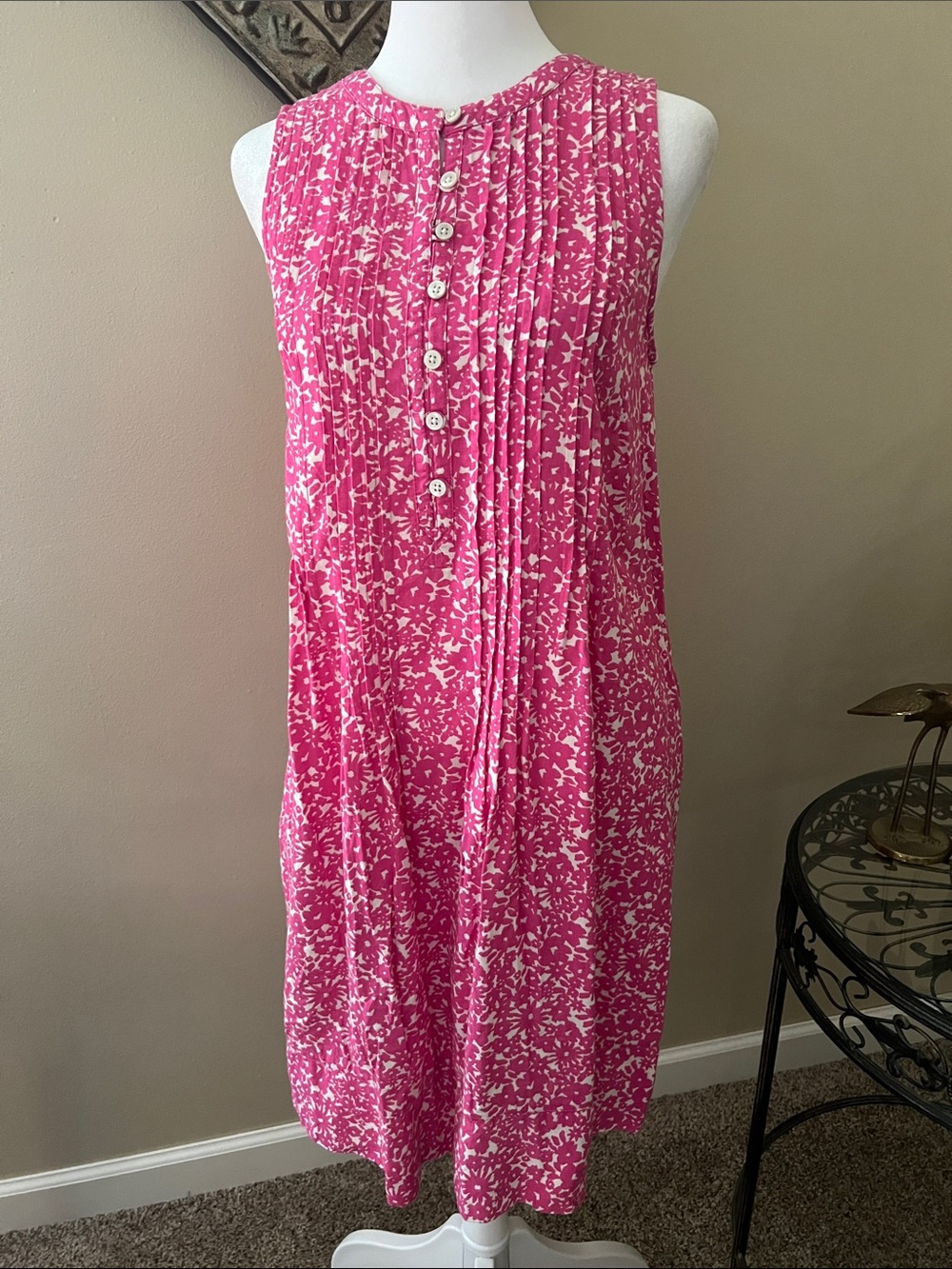 Sonoma Good For Life Lightweight Dress with Pleats, Buttons, and Side Pockets S